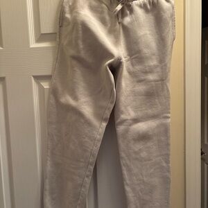 H&M Cream Regular Fit Joggers